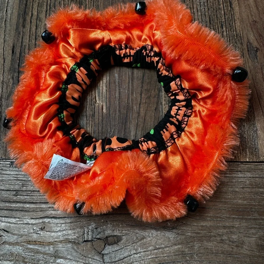 Halloween Pumpkin pet collars- Orange and Black